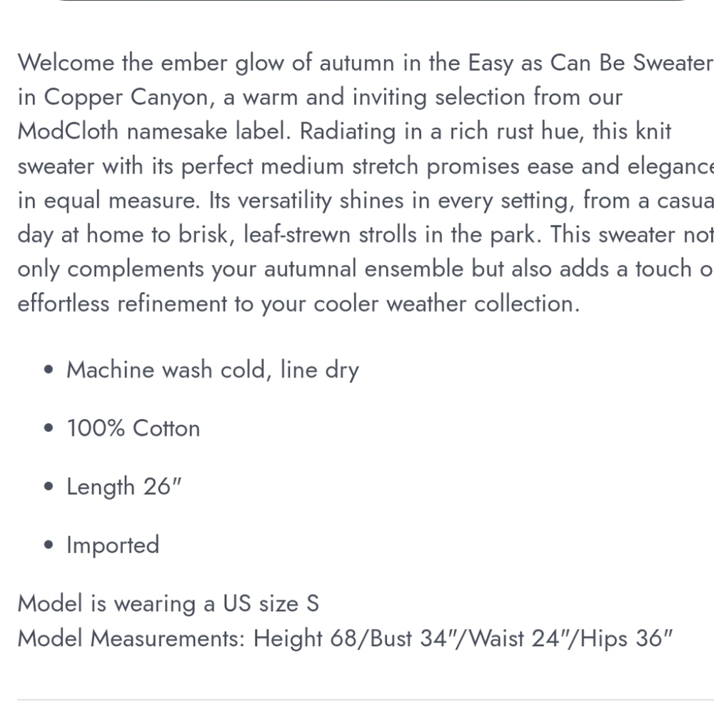 Mod Cloth Fox Sweater - Picture 7 of 7